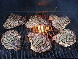 牛排,牛肉,肉