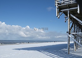 敘爾特島,北海,海灘