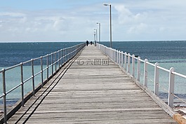 碼頭,海灘,海