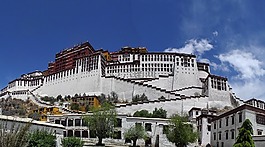西藏,布达拉宫,建筑物