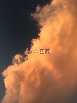 天空,云,日落
