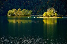 eibsee,湖,水