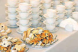蛋糕,治療,茶杯