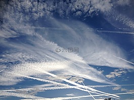 軌跡,云,天空