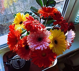 鮮花,花束,春天