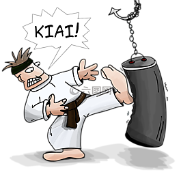 kiai,空手道,打擊