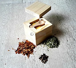 木材,盒,鹽