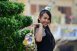 女子,戶外,人