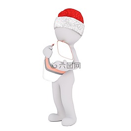 白人男性,3d模型,孤立