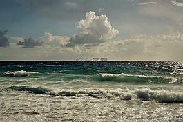海景,海,波