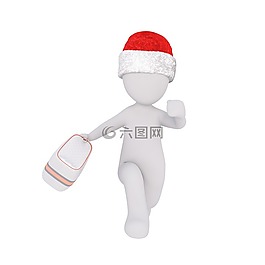 白人男性,3d模型,孤立
