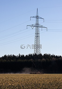 電源線,鐵塔,strommast