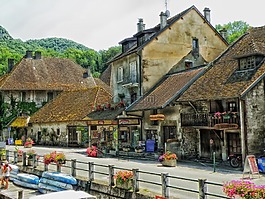 chanaz,法国,村