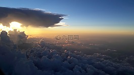云,旅行,日落