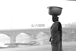 女子,印度,亚洲