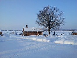 雪,冬季,景觀