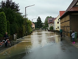 高水,路,淹沒