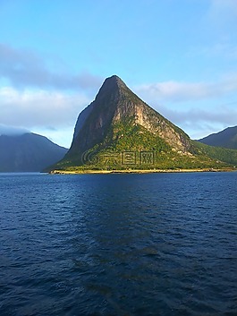 挪威,巖石,海