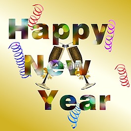 五彩紙屑,新的一年,慶典