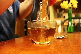 澆筑,茶,酒吧