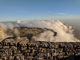 桌山,云,開普敦