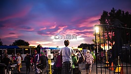 人,人群,走
