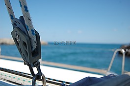 郵輪,游艇,繩