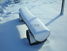 銀行,板凳,冬天