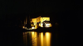 toblino,夜,湖