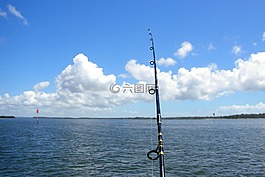 釣魚(yú),天空,海