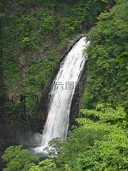 瀑布,自然,水