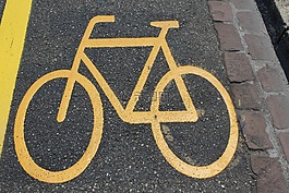 自行車,路,輪