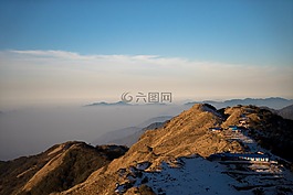 山,高原,高峰