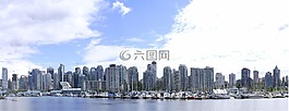 溫哥華,全景圖,市容