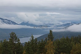 自然,山,挪威