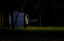 小屋,山寨,綠色