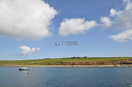 水,全景,自然
