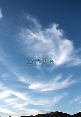 云,天空,藍(lán)色的天空