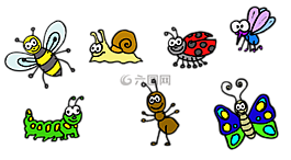昆蟲,蜜蜂,蠕蟲