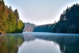 對比,河,景觀