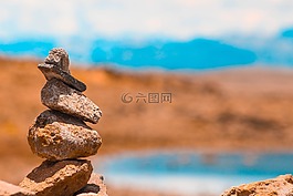 石,橙色,藍(lán)綠色