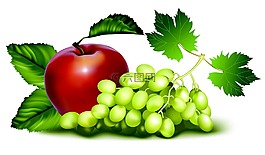 水果,葡萄,蘋果