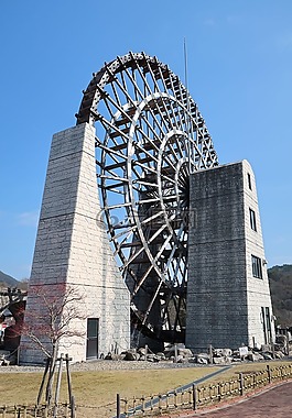 建設(shè),戶外,水車