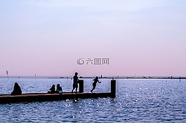husum,北海,海滩