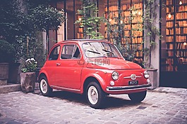 紅色,車,自動(dòng)