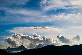 山,景觀,谷