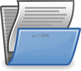 文檔,開放,文件夾