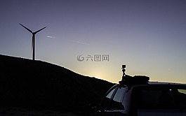 黑暗,山,高原
