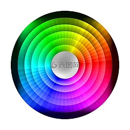色輪,色,彩虹