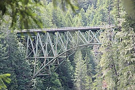 鋼拱橋,峽谷,桁架